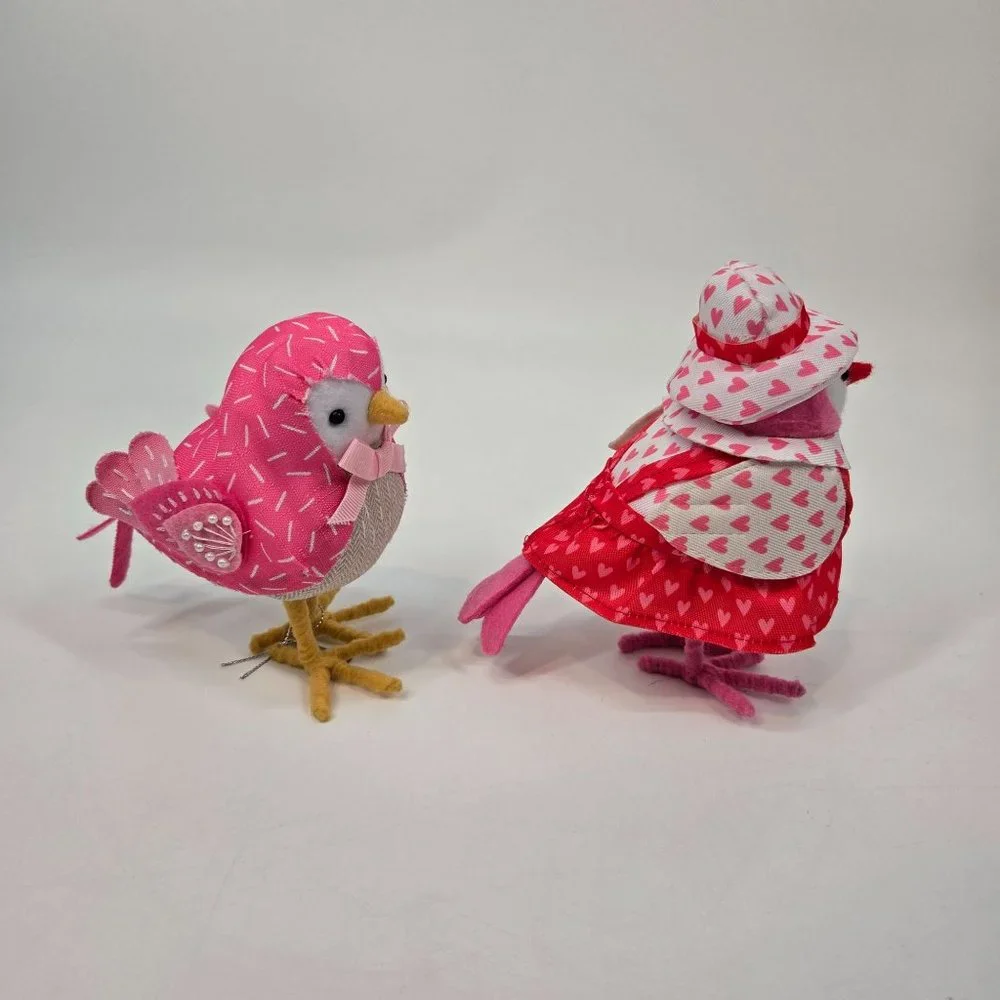 Target Featherly Friends Tulip & Sweet Pea Birds Pink And White Hearts Sprinkles